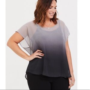 NWT torrid sheer ombré top!!